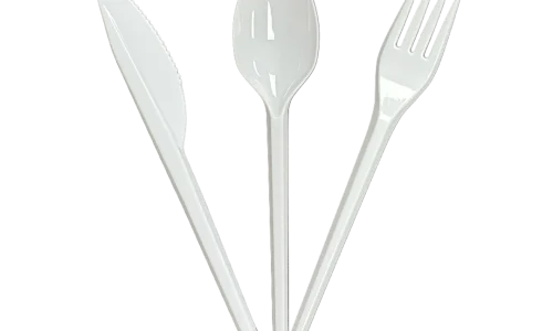 Cubiertos blancos